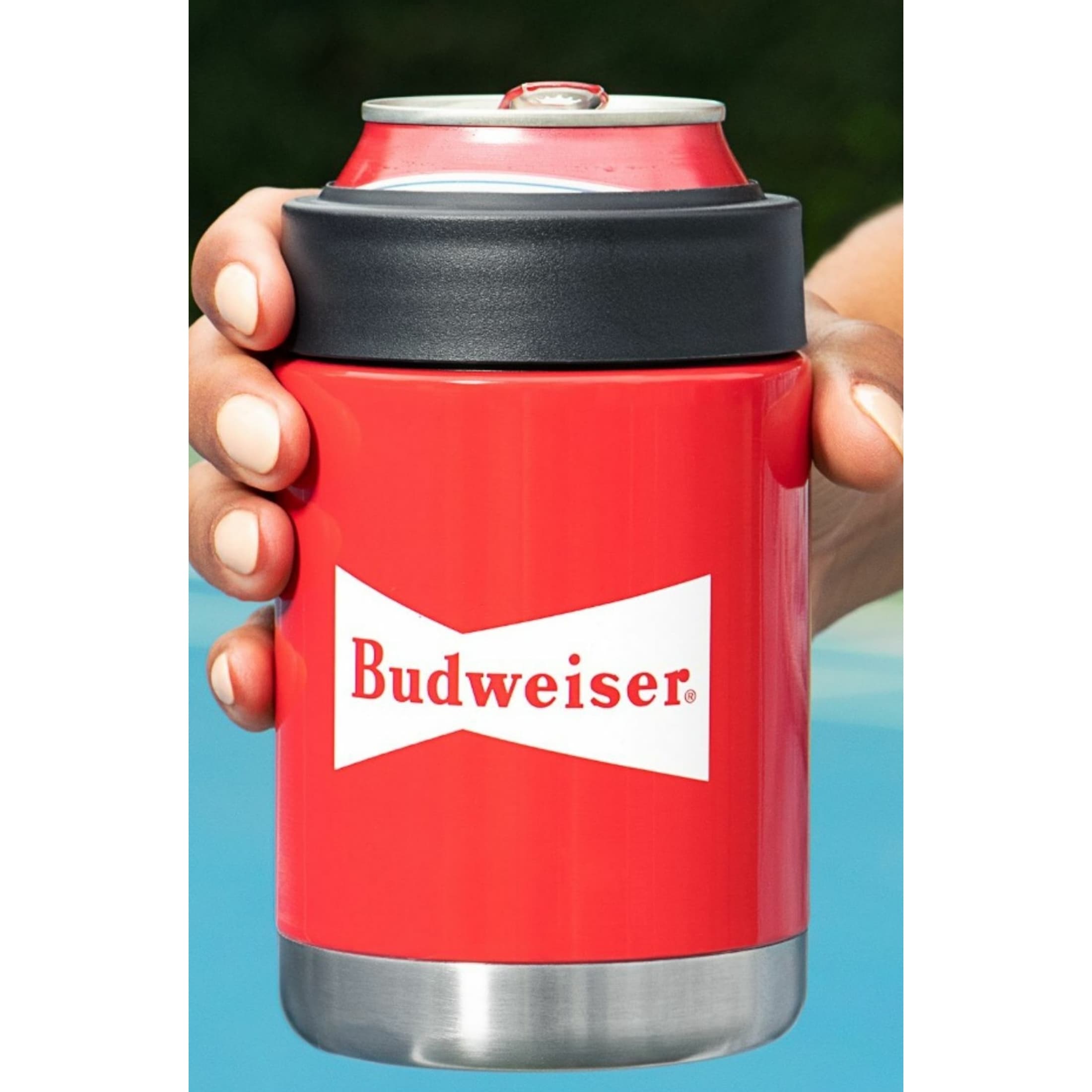 https://ak1.ostkcdn.com/images/products/is/images/direct/6d494172d7565f65f387e2dabde3ed5897e08168/Budweiser-Stainless-Steel-Insulated-Beverage-holder---Red.jpg