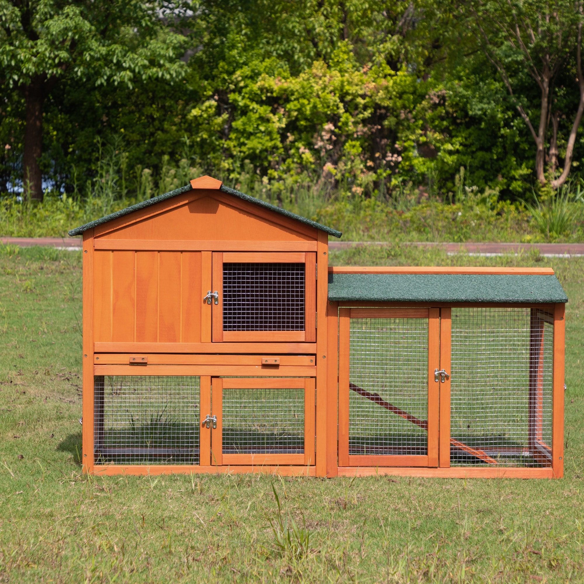 Indoor wooden rabbit hutch clearance
