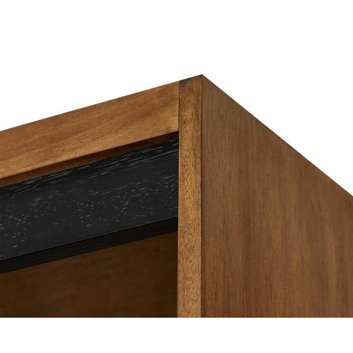 Modern Wood Lower Doors Bookcase, Office Bookcase, Office Shelving, Office Storage, Fully Assembled, Rich Medium Brown
