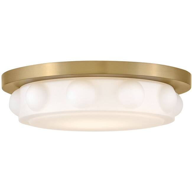 Hinkley Lighting 47601 Zoey 14" Wide LED Flush Mount Drum Ceiling - Lacquered Brass