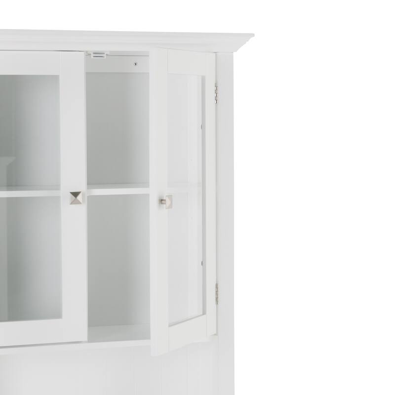 WYNDENHALL Normandy 68.4 inch H x 27.6 inch W Over The Toilet Space Saver Bath Cabinet - 28 W x 9 D x 68 H - 28 W x 9 D x 68 H