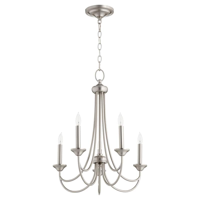 Quorum International Brooks 5 Light 22" Wide Chandelier - Satin Nickel