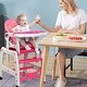preview thumbnail 2 of 19, 5 in 1 Baby High Chair, Convertible Toddler Table Chair Set, Rocking Chair, Multi-Function Seat w/ Wheels, Adjustable Seat Back