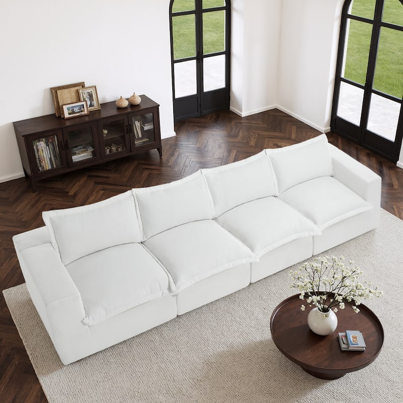 Comfy Cloud Couch Plush Modular Sectional Sofa For Living Room