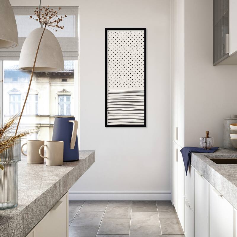 Amanti Art Framed Fabric Pinboard Minimal Line Vibes #1 by Jay Stanley Printed Bulletin Board