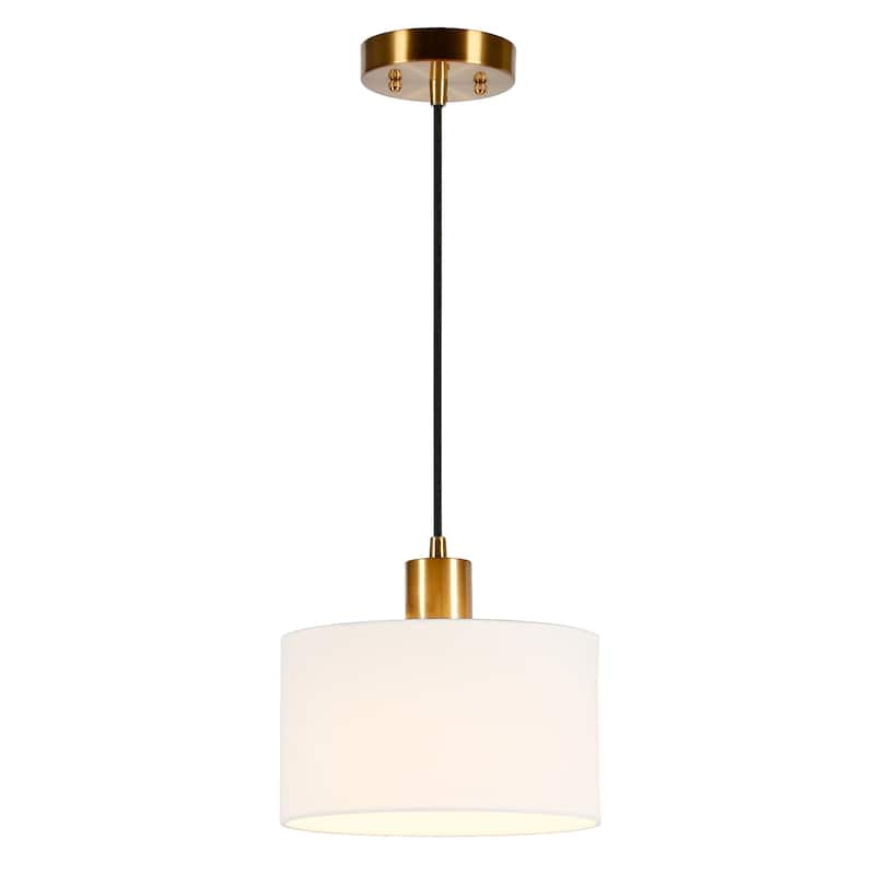 Henri Hand-Blown Metal/Glass Pendant