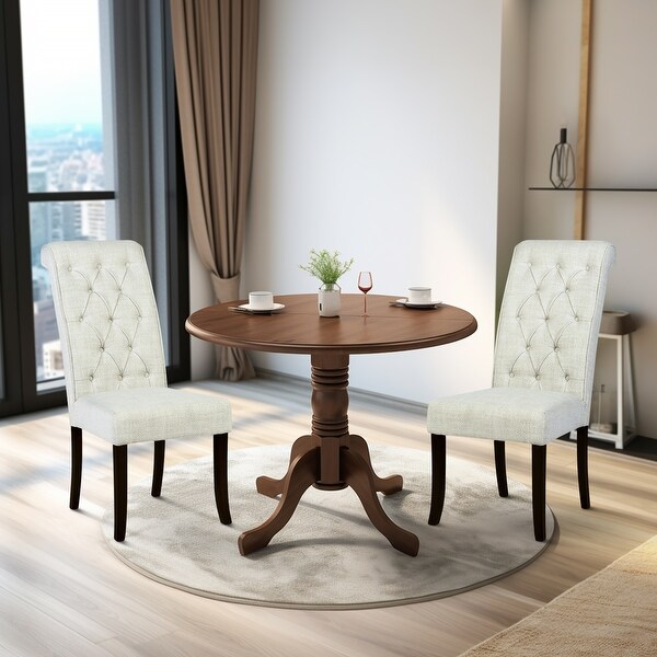 【送料無料（一部地域を除く）】 Homy Casa 2 of Chair(Set Dining Wood Solid Traditional その他