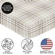 preview thumbnail 5 of 4, Sweet Jojo Designs Taupe Plaid Boy, Girl Gender Neutral Fitted Crib Sheet - Brown Tan Checkered Tartan for Teddy Bear Collection