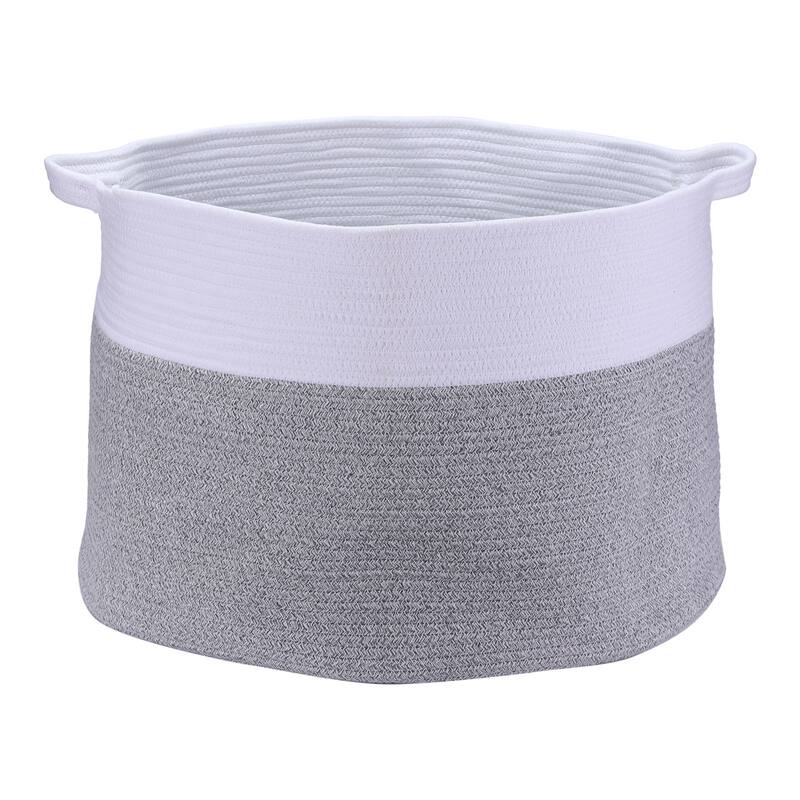 Woven Storage Bin, Shelf Closet Storage Basket with Handles for Home - 20*20*13.4in