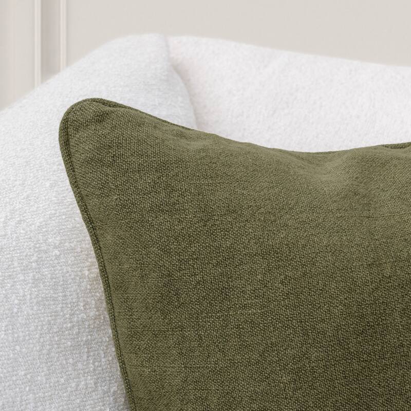 Villa by Classic Home Bedford Linen Fabric Throw Pillow