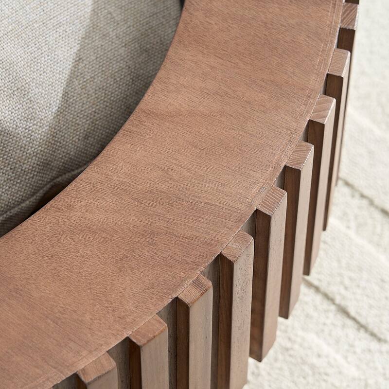 31.49'' Nesting Handcraft Drum Coffee Table with Storage