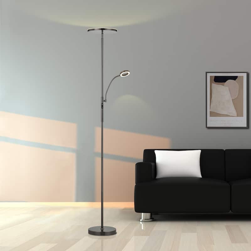 ArtivaUsa 70" Modern Slim LED Torchiere Floor Lamp With Reading Light - 70