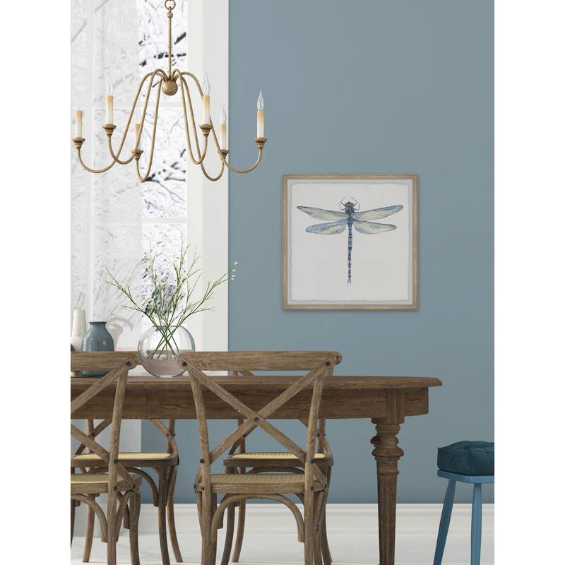 Dragonfly Wall Art Print - Framed Painting for Home Decor - Nature Artwork