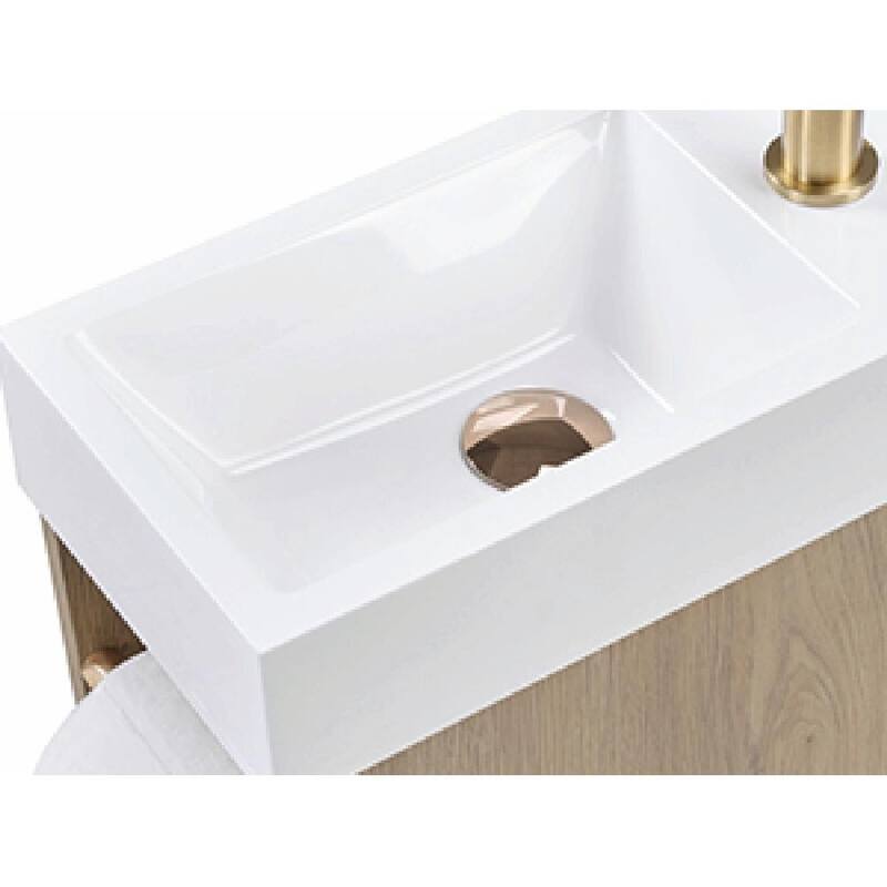 16-Inch Bathroom Vanity Sink Combo for Small Spaces