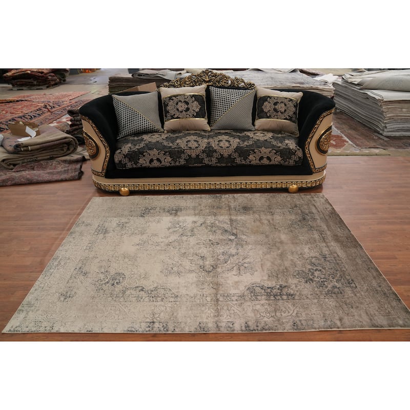 Machine Made Oriental Polyester Carpet Traditional Medallion Brown Tabriz Area Rug - 7' 5'' X 5' 2''