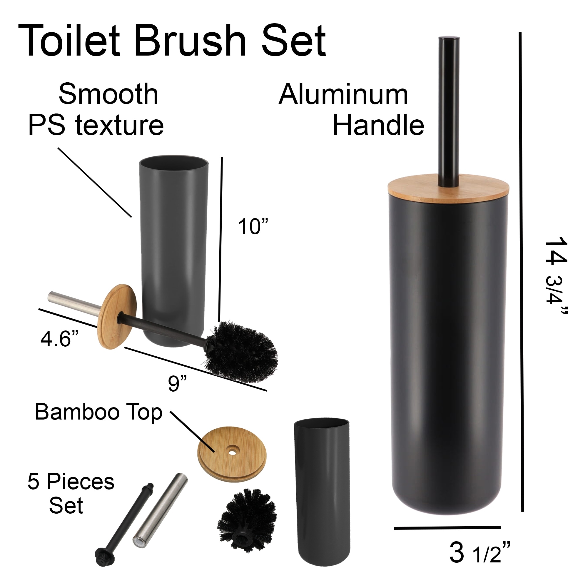 как выглядит Padang Bathroom Accessories Set Bamboo фото