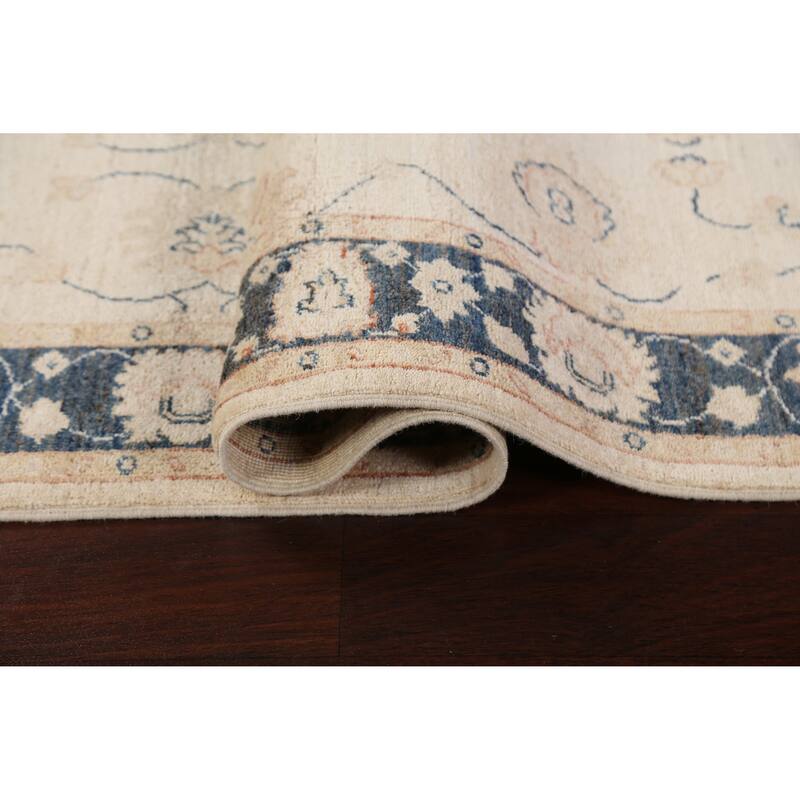 Vegetable Dye Peshawar Chobi Oriental Runner Rug Wool Hand-knotted - 2'8" x 11'6"