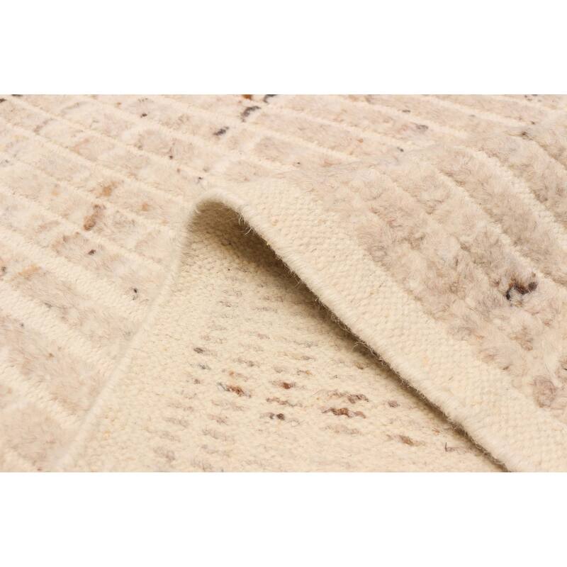 ECARPETGALLERY Hand-knotted Tangier Beige Wool Rug - 7'10 x 9'10