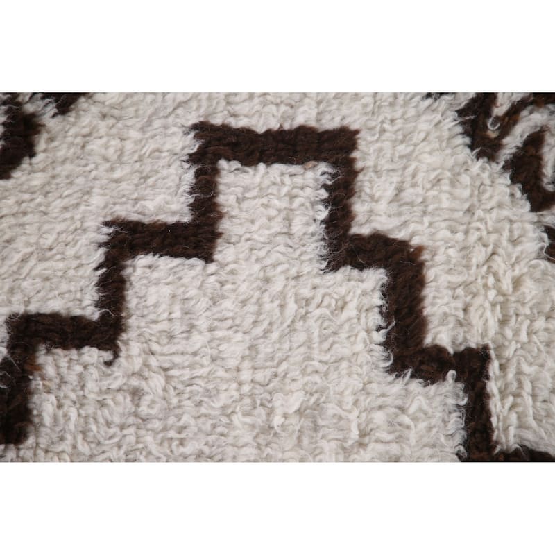 Natural Dye Tribal Anatolian Runner Rug Handmade Wool Carpet - 3'5"x 12'2"