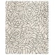 preview thumbnail 8 of 14, SAFAVIEH Handmade Casablanca Shag Dorathy Tribal Wool Rug 10' x 14' - Ivory/Grey - Rectangle