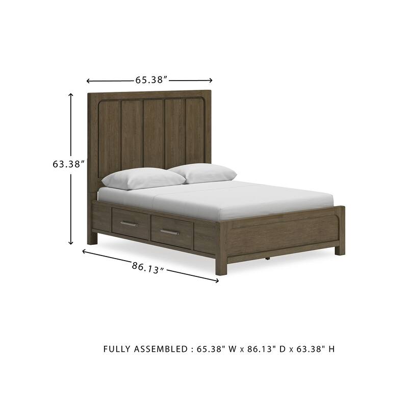 Signature Design by Ashley Cabalynn Brown Panel Bed with Storage