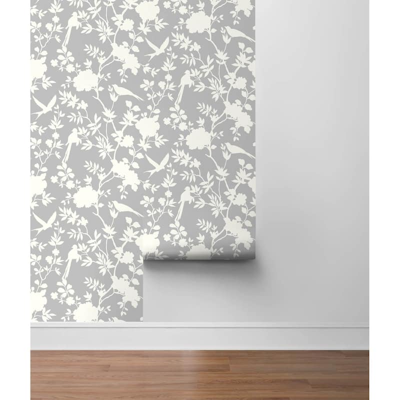 Luxe Haven Mono Toile Peel and Stick Wallpaper