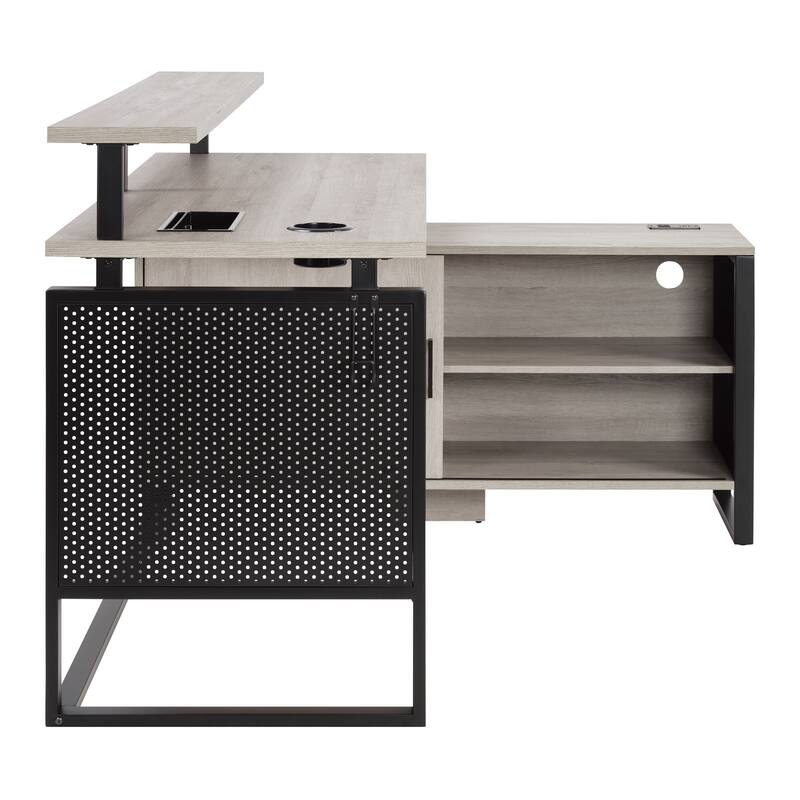ACE L-Desk with Hutch Shelf