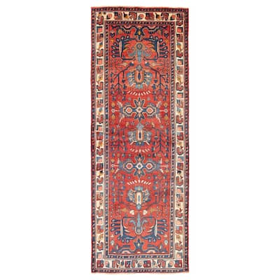 ECARPETGALLERY Hand-knotted Anadol Dark Copper Wool Rug - 3'3 x 9'0