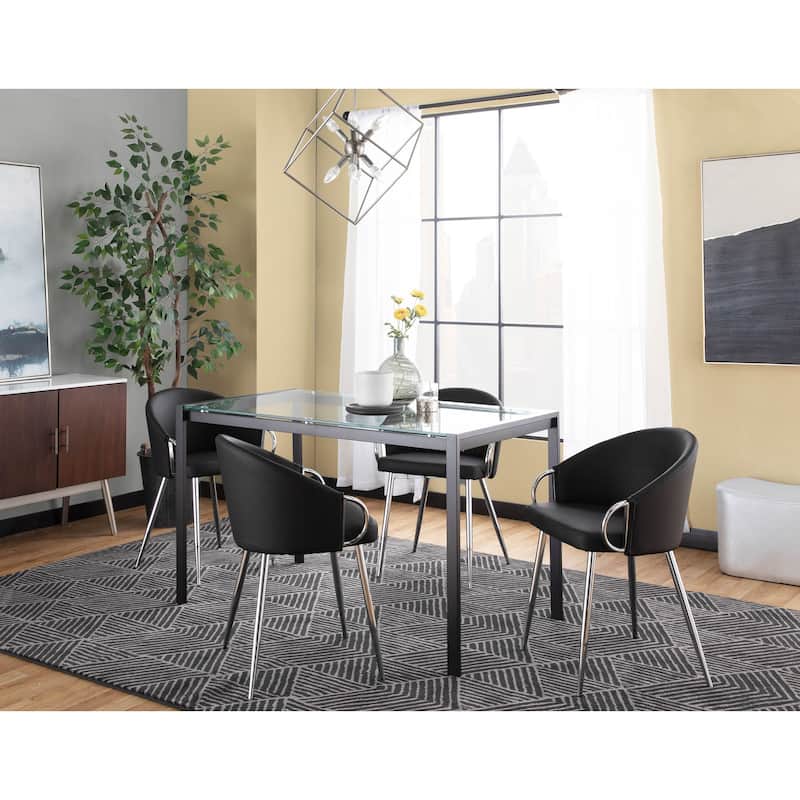 Silver Orchid Battista Upholstered Chair - Set of 2