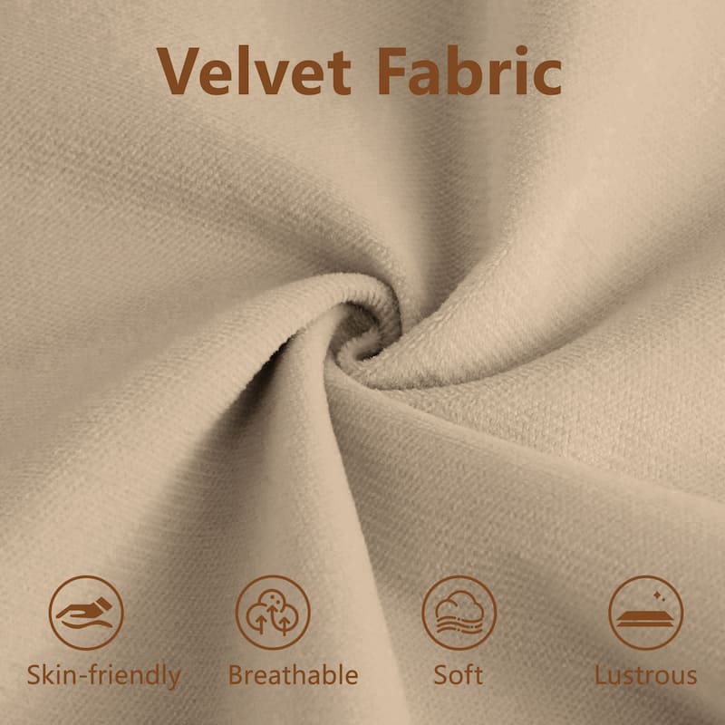 GDFStudio - Velvet 2-Seater 93.7" Cloud Modular Sectional Couch with 2 Ottomans