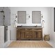 preview thumbnail 13 of 48, Willow Collections 72 x 22 Santa Monica Teak Double Bowl Sink Bathroom Vanity in Distressed Graywashed with Countertop