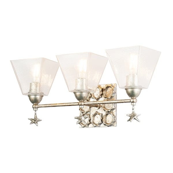 slide 1 of 3, Star 3 Light Bath Vanity in Silver