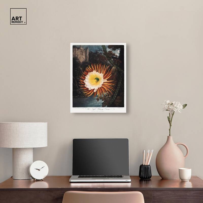 Night-Blowing Cereus 1807 Canvas by Art Remedy, Gallery Wrapped