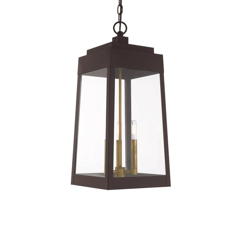 Livex Lighting Oslo 3 Light 11" Wide Pendant - Bronze