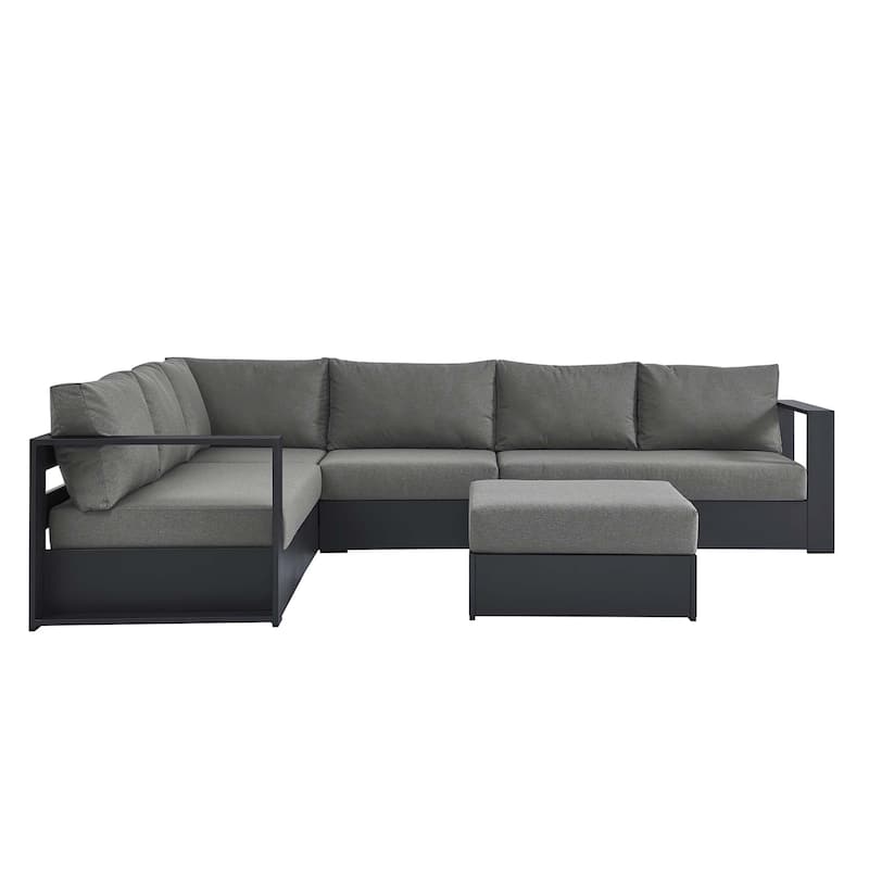 Tahoe Patio Aluminum 5-Piece Sectional Sofa Set