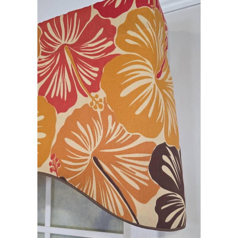 RLF Home Wild Hibiscus Cornice Valance