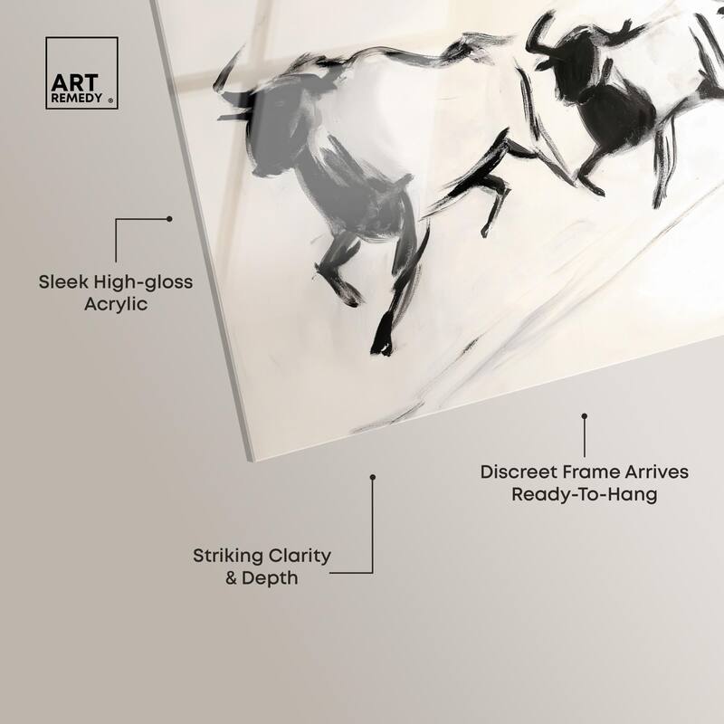 Bovine II Acrylic by Art Remedy, Ready to Hang