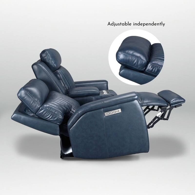 73'' Leather Zero Gravity Power Reclining Loveseat with Power Headrest and Power Lumbar,USB&USB-C Port