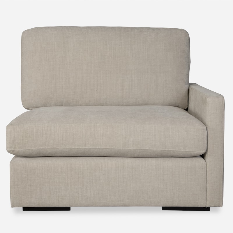 Uttermost Refuge Sand Right Arm Facing Sofa - 30"Hx 43.25"Wx 37.5 "D