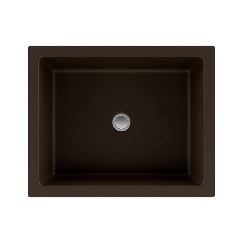 Lexicon Platinum V330 Quartz Composite Rectangle Vanity Sink - Galaxy Mocha - Mocha