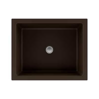 Lexicon Platinum V330 Quartz Composite Rectangle Vanity Sink - Galaxy Mocha