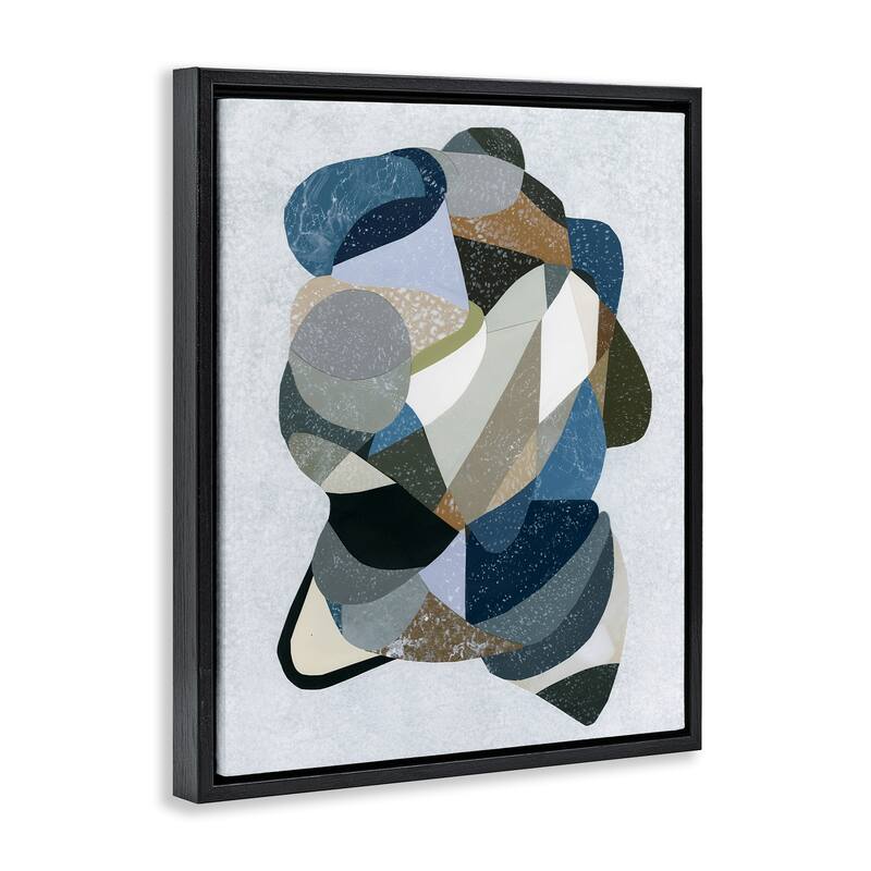 Stupell Fluid Movement Geometrics Framed Floater Canvas Wall Art Design By Coco Good