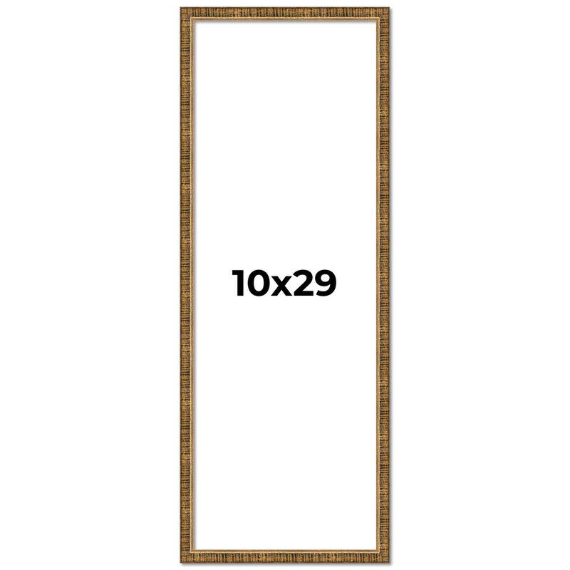 10x29 Frame Gold Picture Frame - Complete Modern Photo Frame Includes