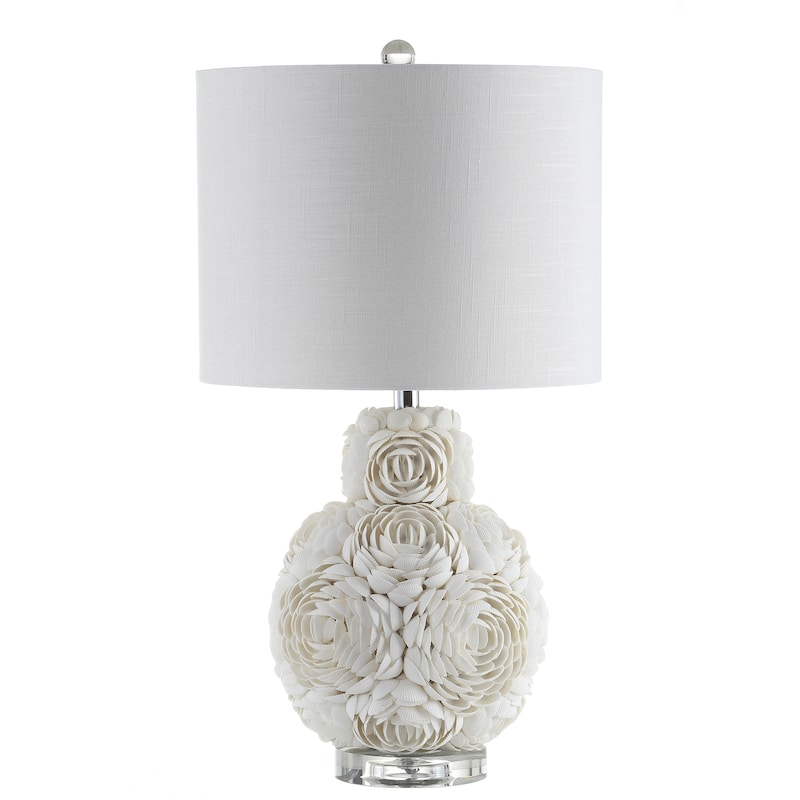 Dennis Rosette 24" LED Table Lamp, Cream by JONATHAN Y