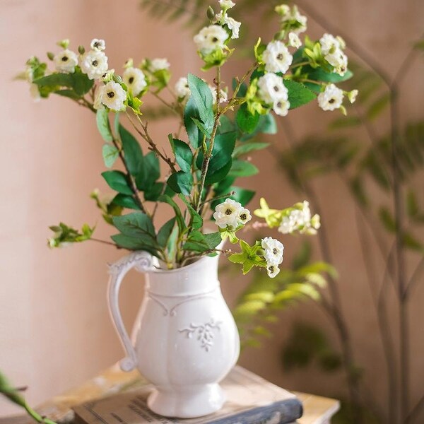 RusticReach Artificial Asakusa Tea Leaf Stem