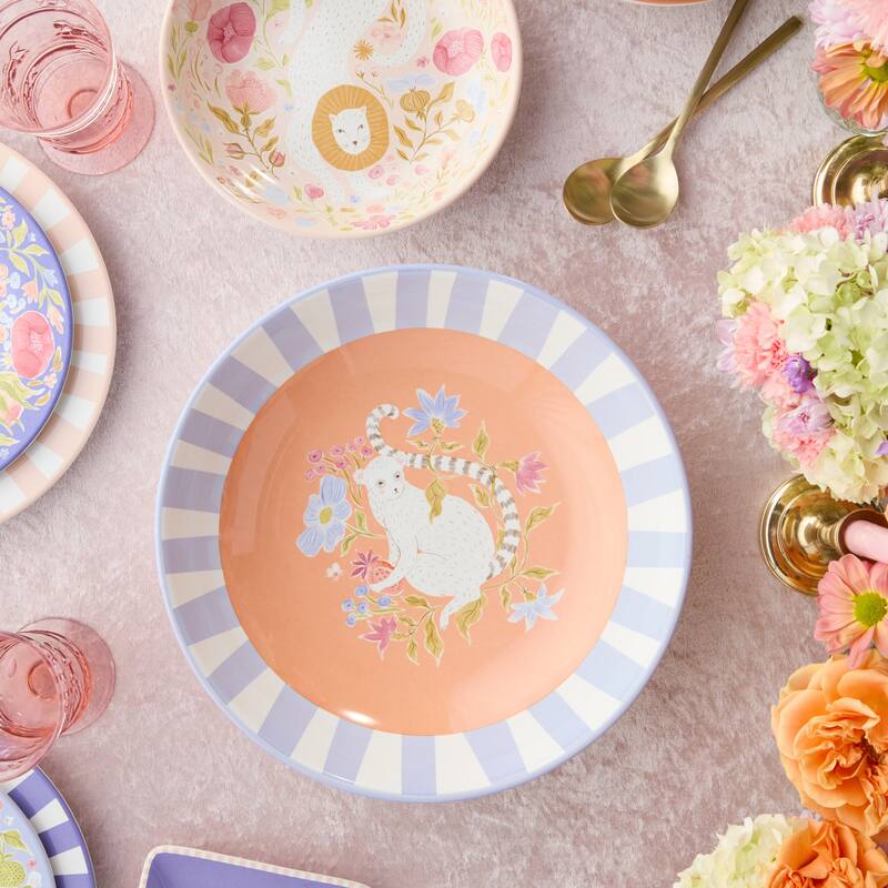 Certified International Menagerie 128 oz. Serving Bowl 13" x 3" - 13.00"L x 13.00"W x 3.00"H