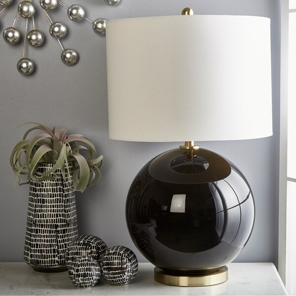 round glass table lamps