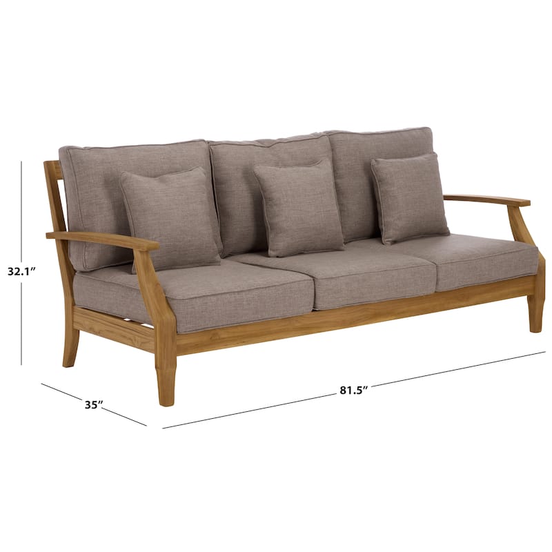 SAFAVIEH Couture Martinique Wood Patio Sofa