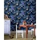 preview thumbnail 3 of 3, Solar Navy Multi Vinyl Wallpaper - 20.8 in. W x 33ft L - Double Roll