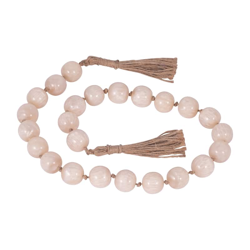 Sagebrook Home Resin Bead Garland - Elevate Your Space with Elegant Decor - 36" x 1" x 1"